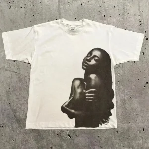 Graphic T-shirt Men Women Vintage Top Hip Hop Streetwear Oversized Tshirt Short Sleeve Casual Clothing Summer Fashion Trendy Tee